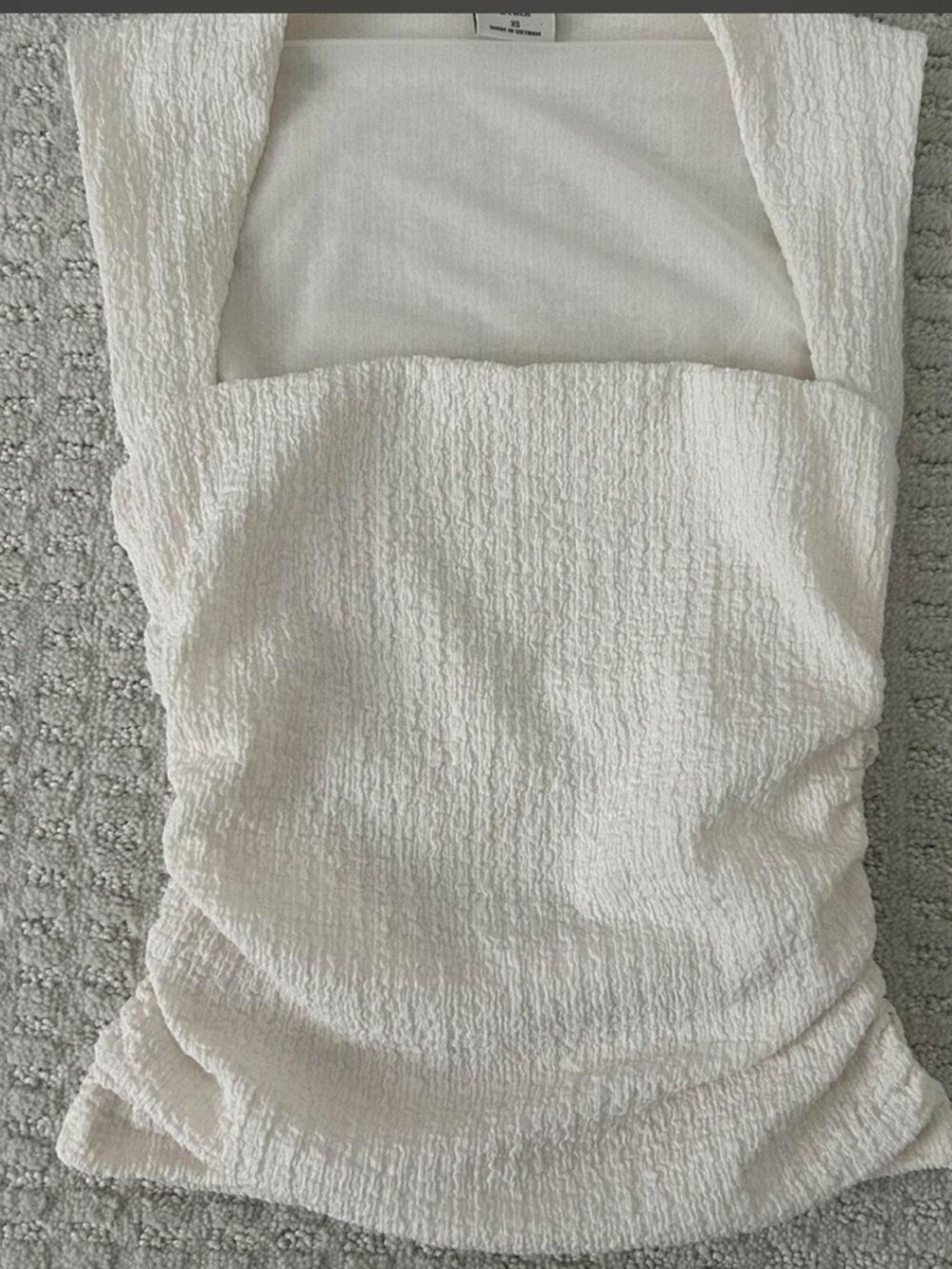 Abercrombie & Fitch Ava Tank in Crinkle White